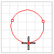 Vẽ đường tròn qua 3 điểm biết trước.