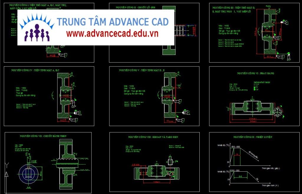 bản vẽ bánh răng