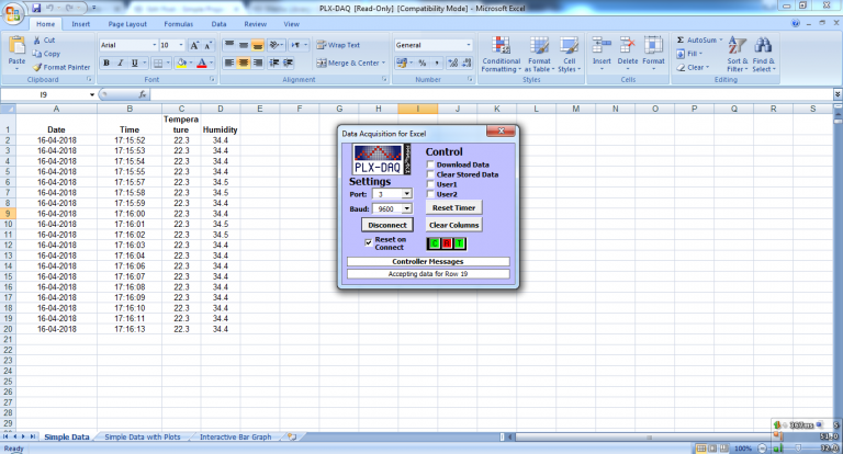 Bộ ghi dữ liệu Excel sử dụng Arduino và cảm biến DHT22