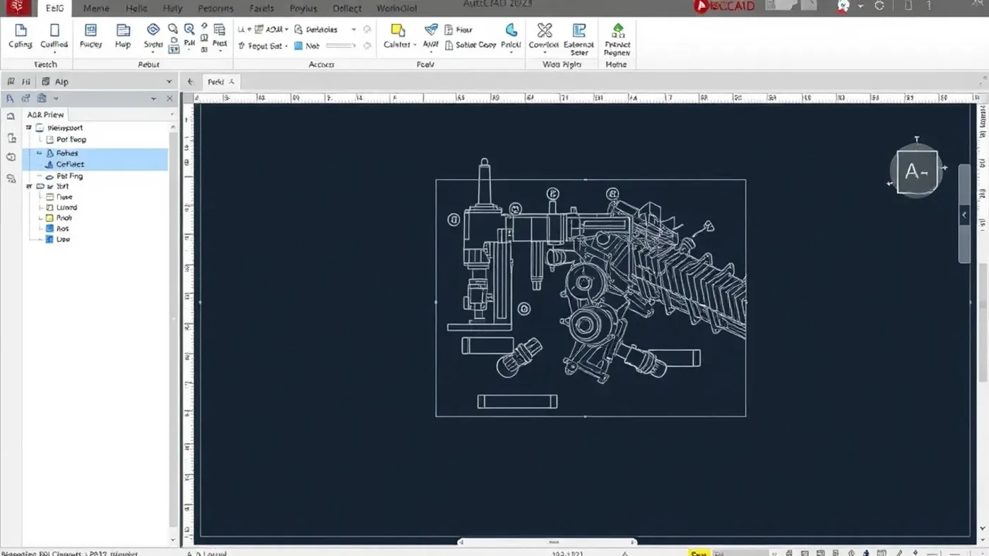 Layout A3 và XREF trên AutoCAD 2026