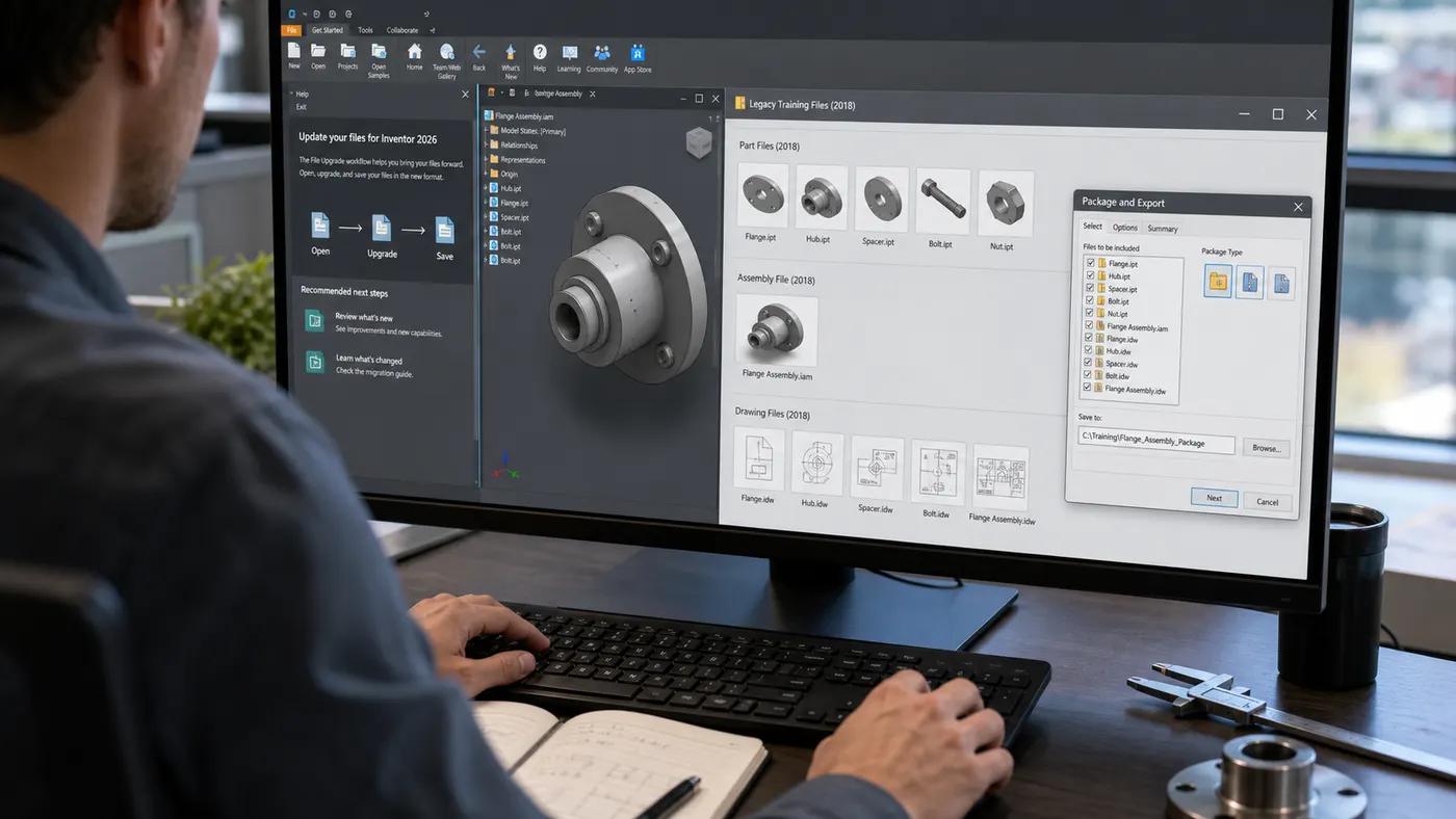 Cập nhật tài liệu Inventor 2018 lên bản 2026