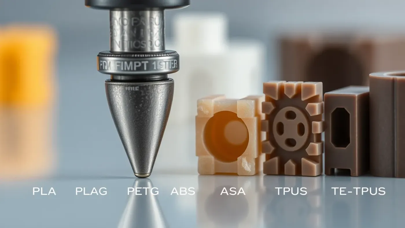 Nozzle và vật liệu cho máy in FDM