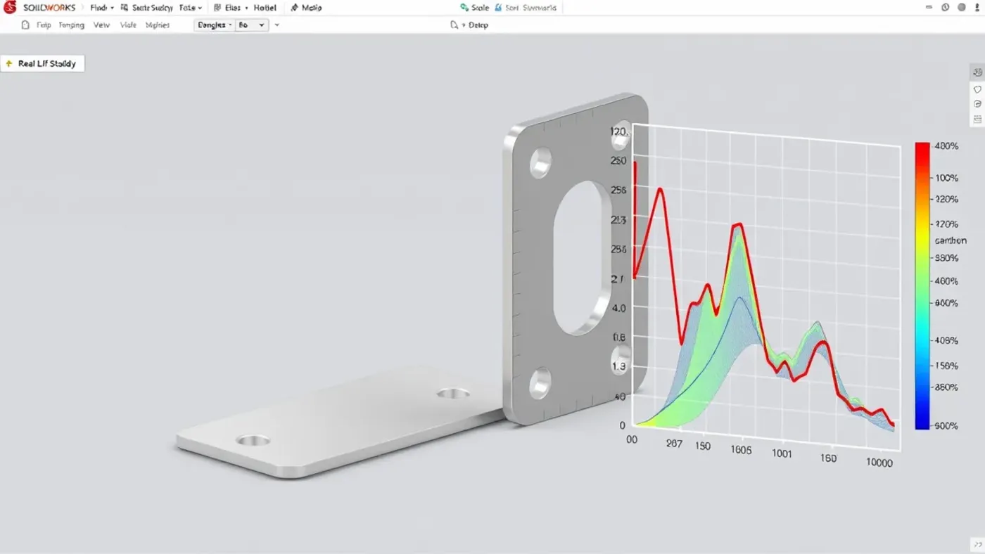 Static Study giá đỡ thép trong SolidWorks