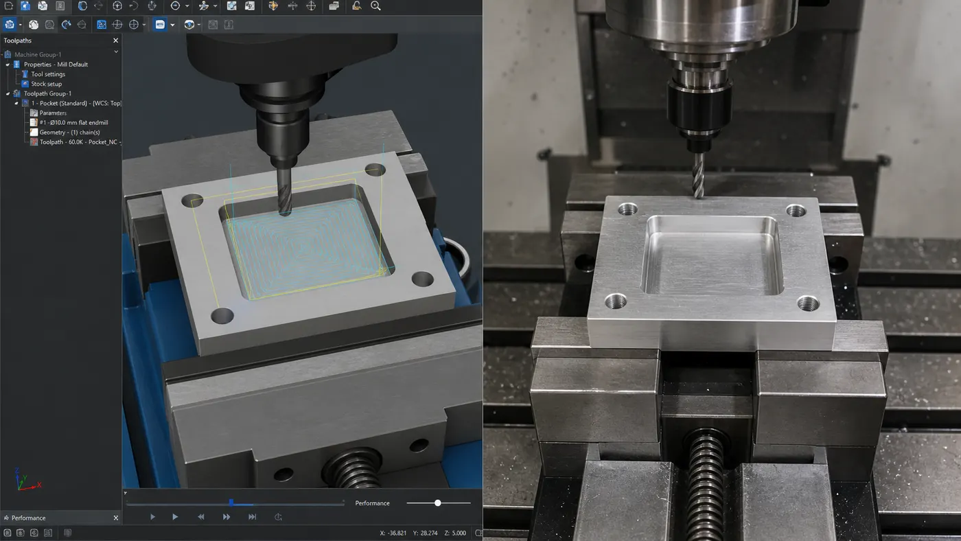 Bài phay tấm nhôm 6061 trên máy CNC